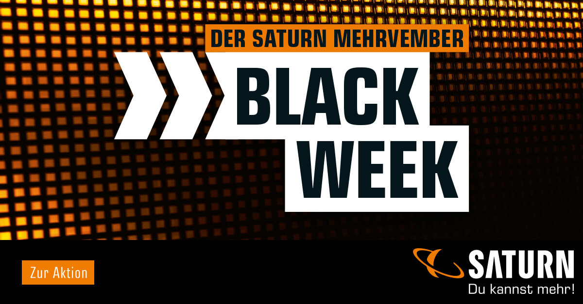 Black Week bei Saturn - Technik Highlights bis 28.11.21